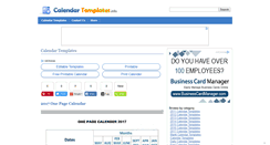 Desktop Screenshot of calendartemplates.info