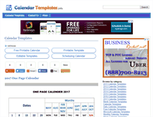 Tablet Screenshot of calendartemplates.info